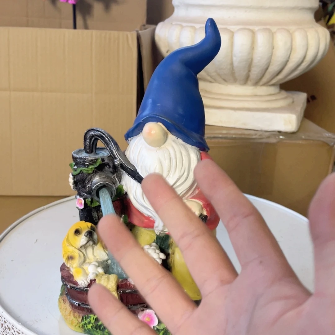 【闪购商品】树脂小狗精灵压水摆件