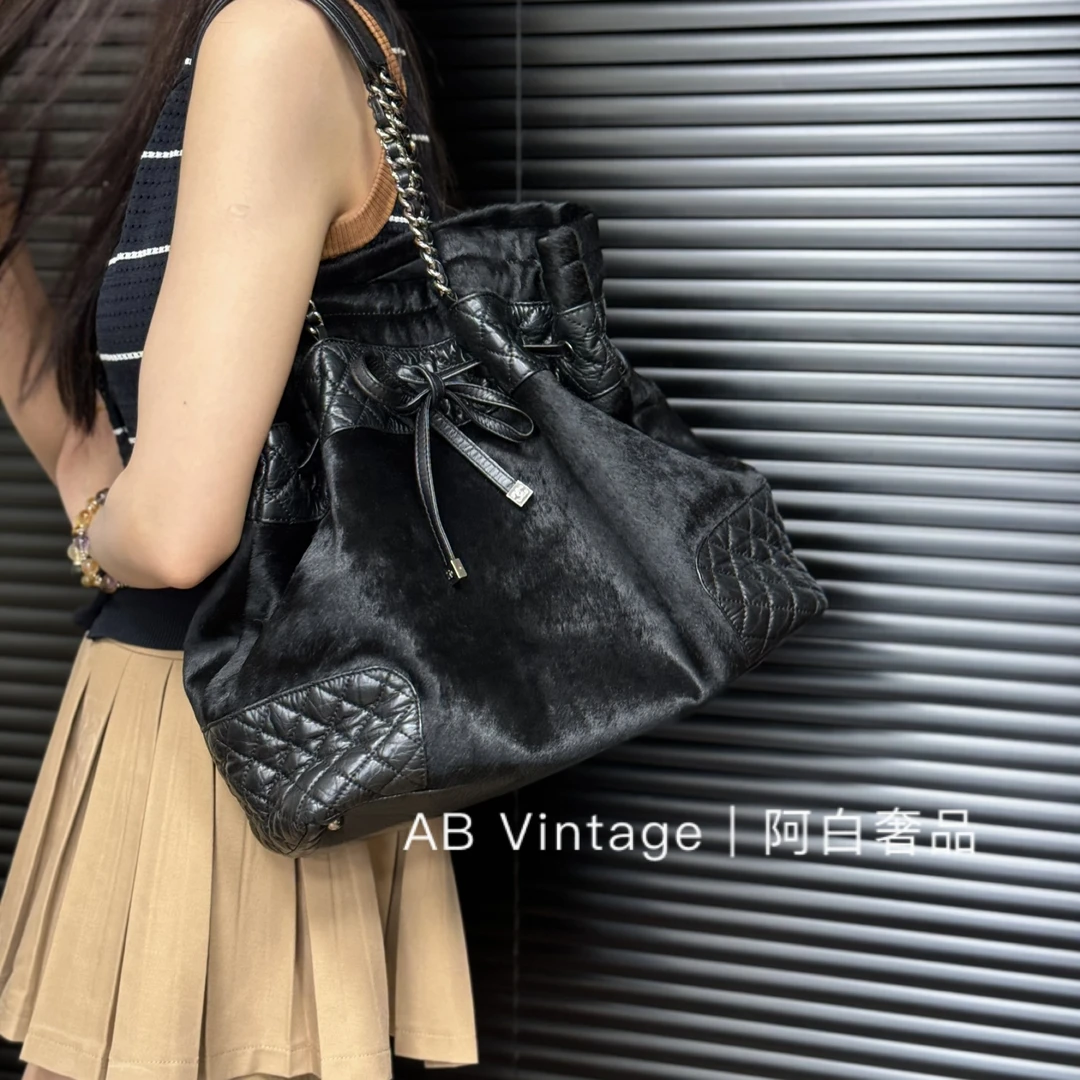 95新 Chanel/香奈儿 阿白奢品/香奈儿 马毛托特包