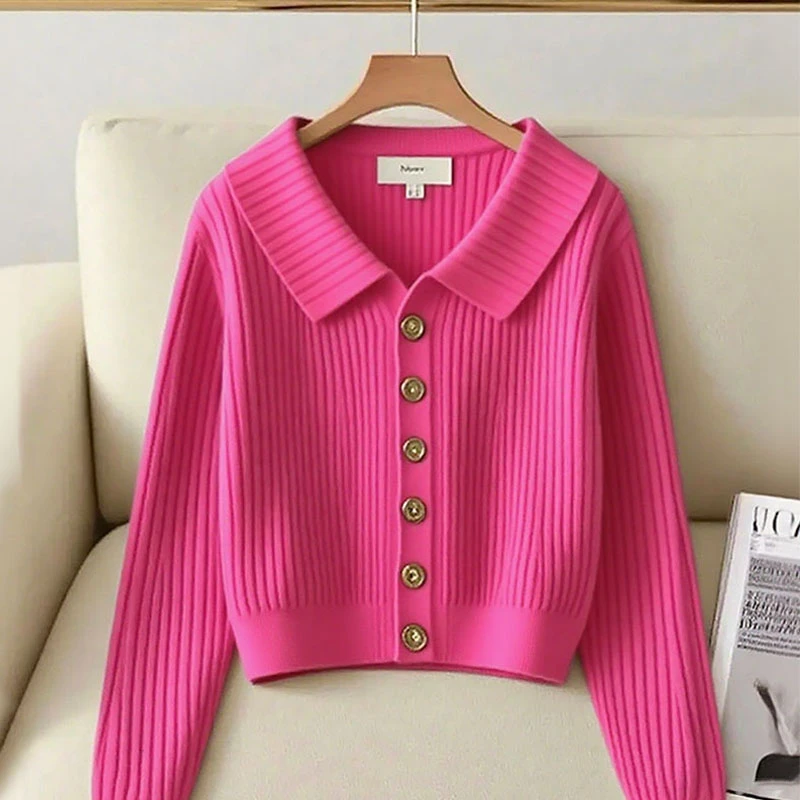 法式高端轻奢针织衫毛衣女2025早秋季新款慵懒风洋气简约外套上衣