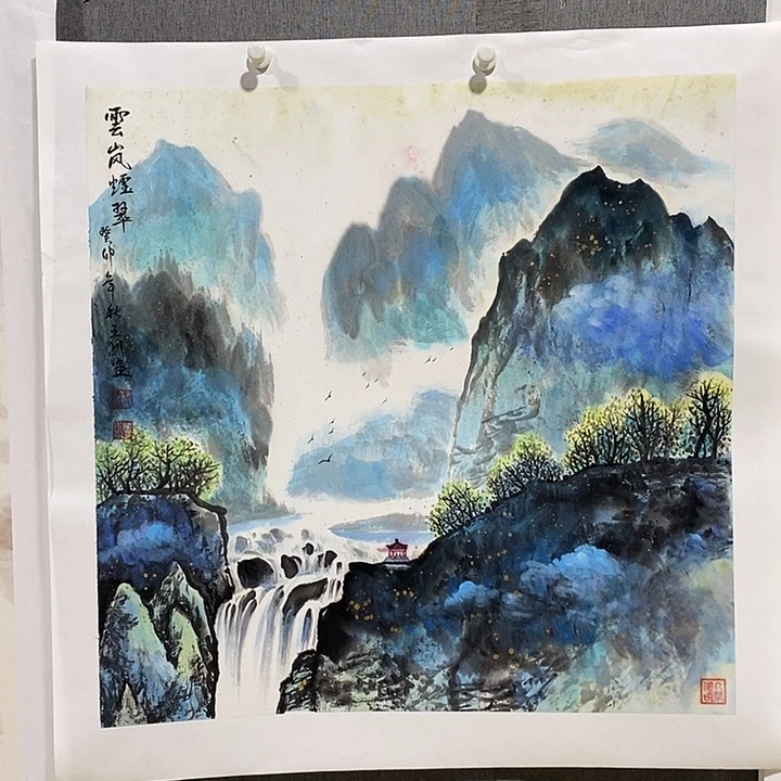 国画手写手绘作品123