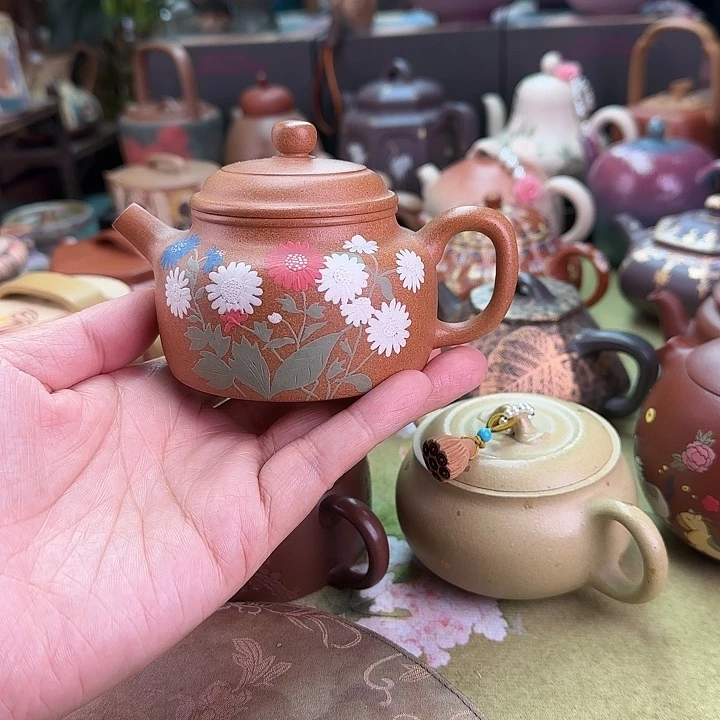 茶壶紫砂小雏菊德钟