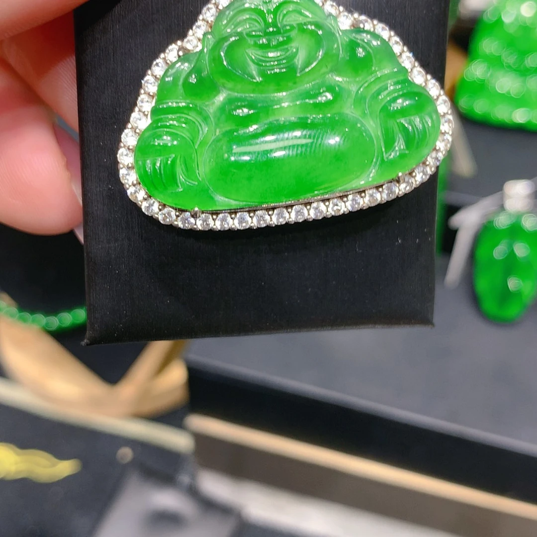 【闪购商品】颈饰银S925镶嵌翡翠柒姐