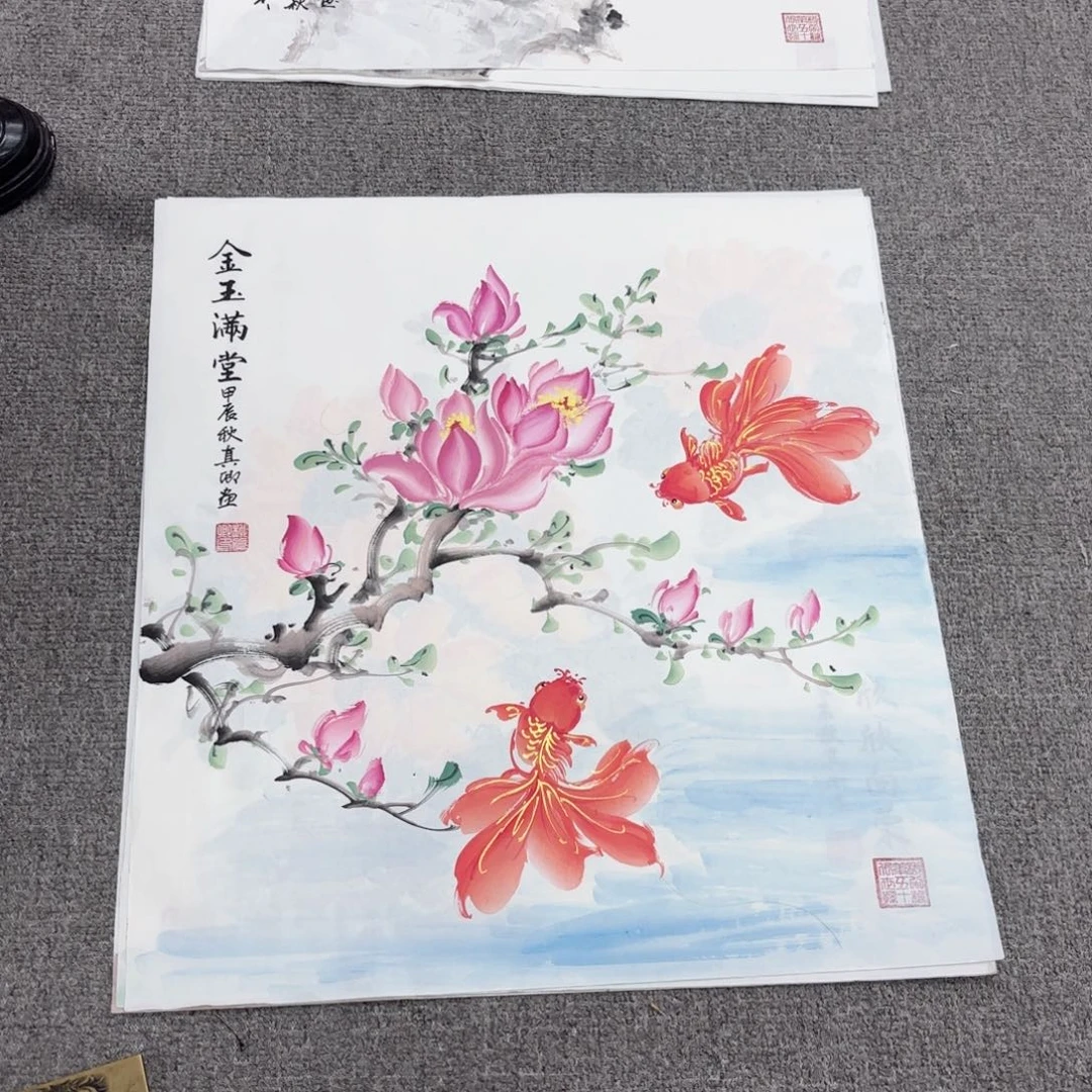 国画国画作品多次