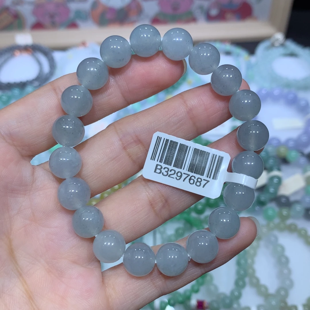 翡翠未镶嵌手链天然