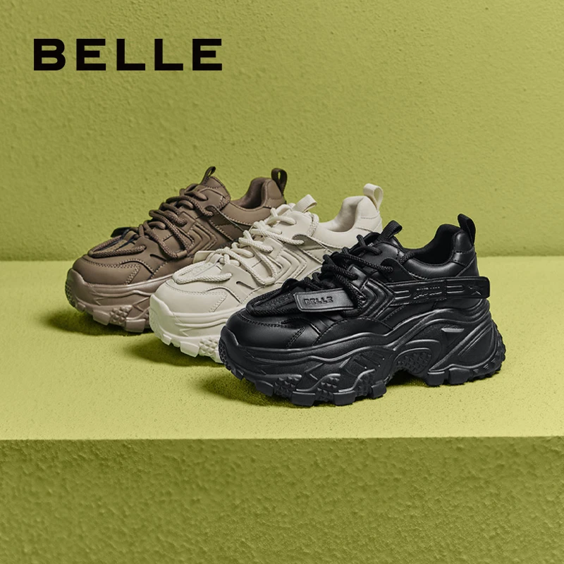 百丽潮流时尚老爹鞋女百搭增高春新商场同款增高休闲鞋A6B1DAM4