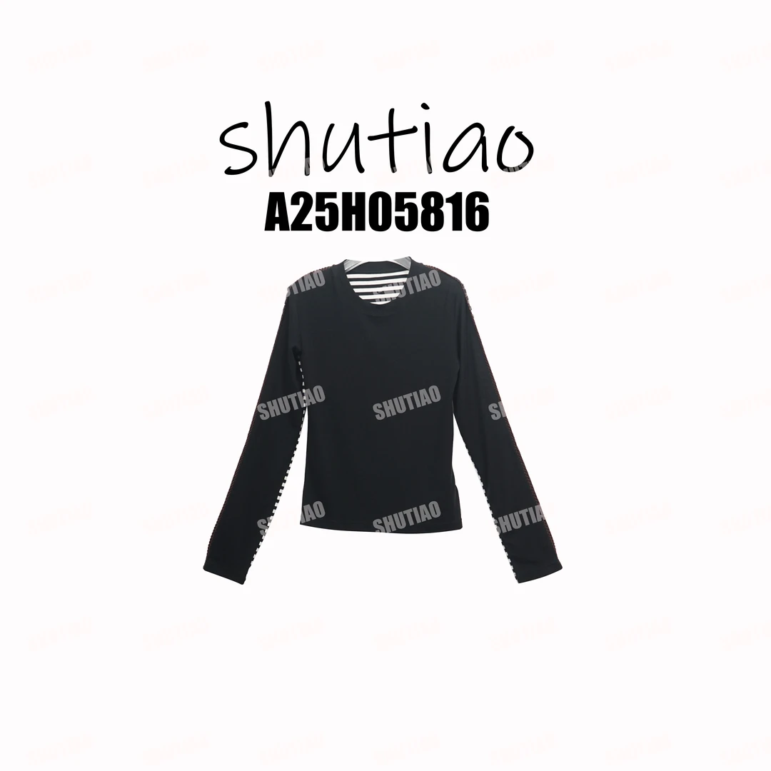 【SHUTIAO】2025秋冬：新款小众设计款T恤A25H05816