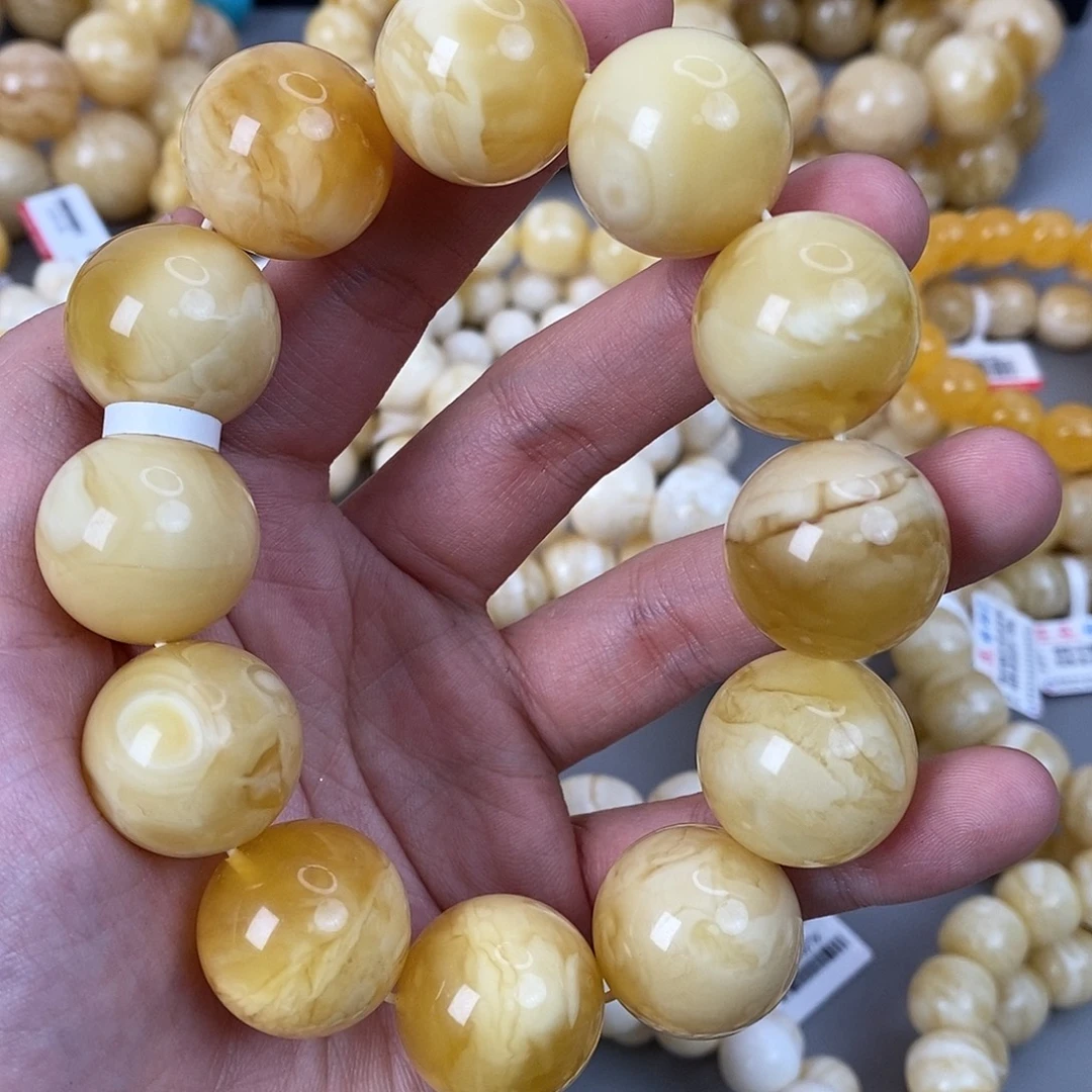 蜜蜡未镶嵌珠宝奇石20mm