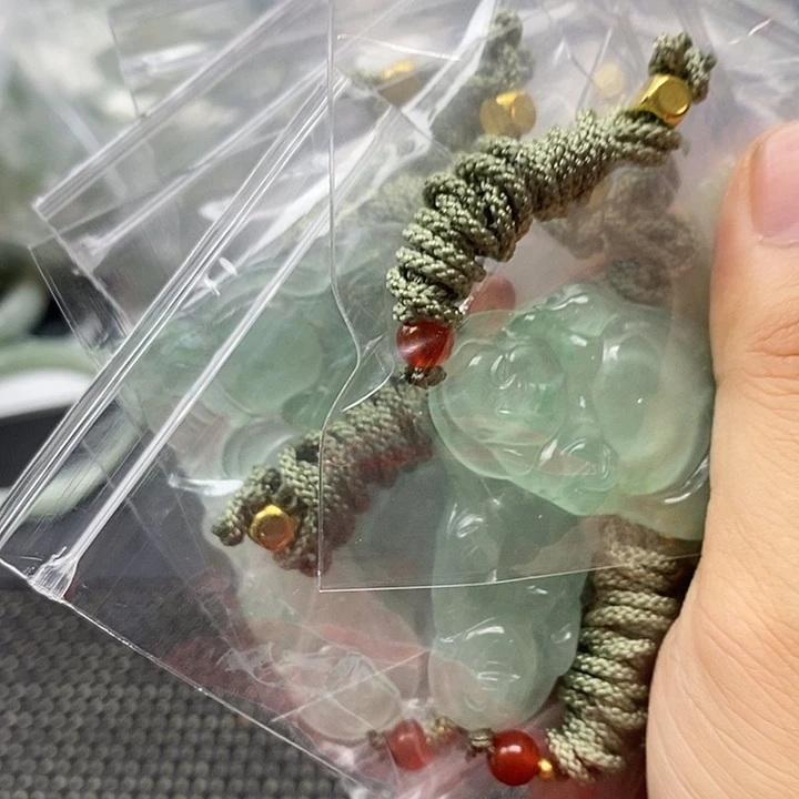 翡翠未镶嵌颈饰随机一个461
