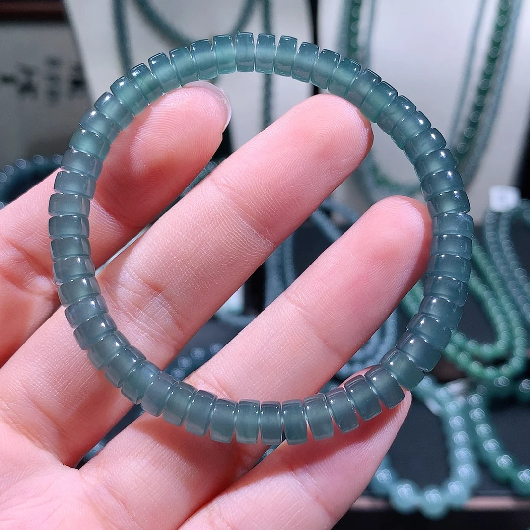 未镶嵌手链翡翠天然a货翡翠手串6.5