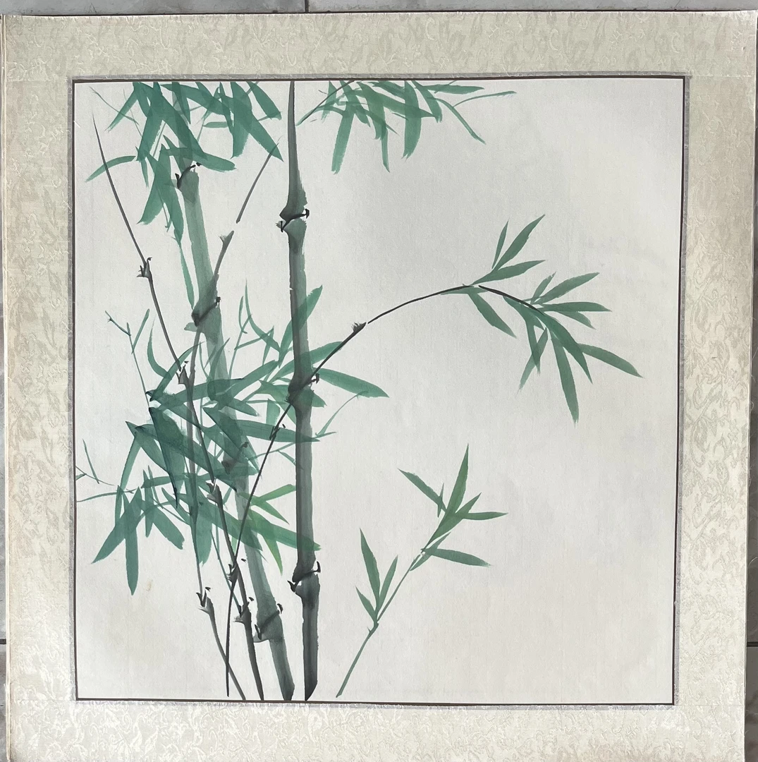 60 X 60国画竹报平安，适合过道，楼梯间。