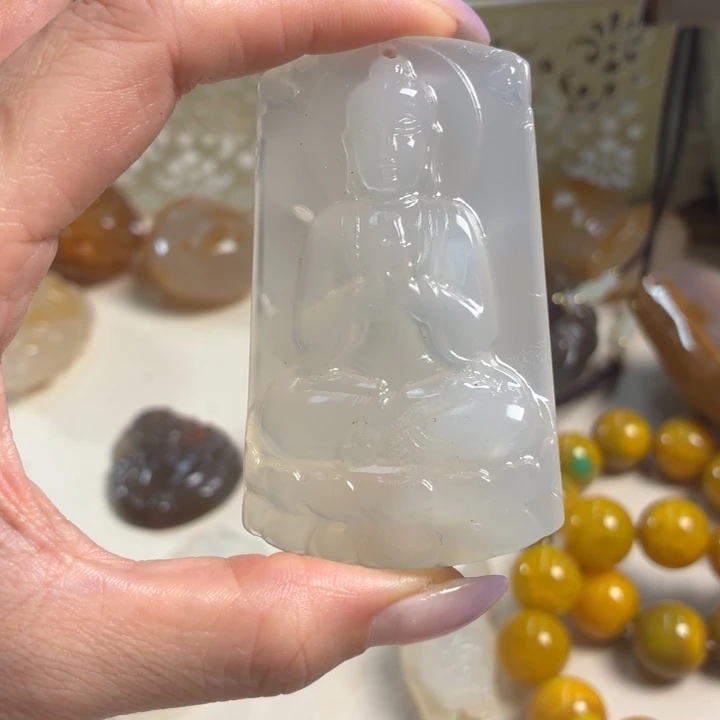 玛瑙/玉髓未镶嵌吊坠(不含链)