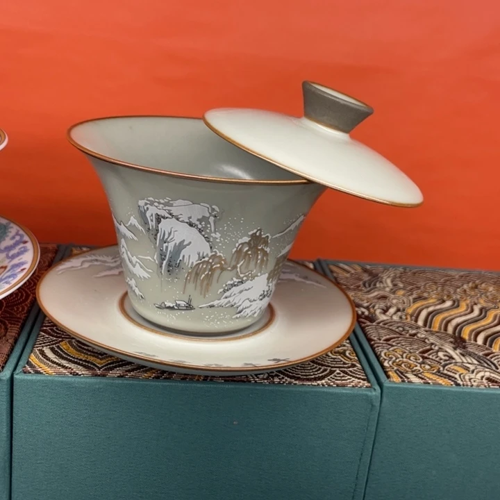 景德镇陶瓷盖碗茶具