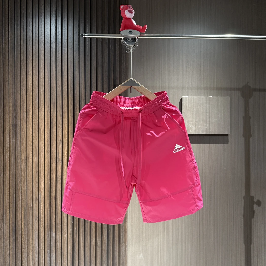 夏季刺绣速干透气短裤男士休闲运动五分裤百搭时尚打孔沙滩裤209