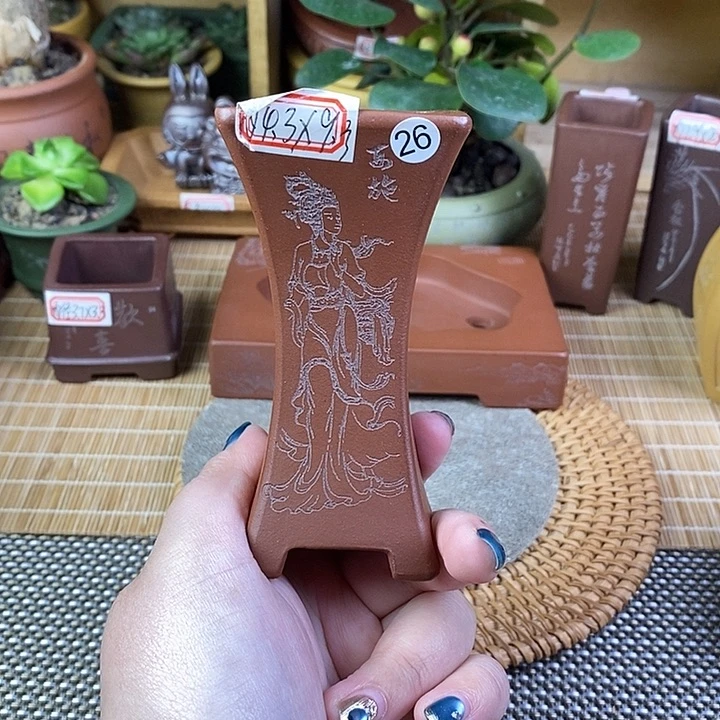 琉璃手工艺品宜兴紫砂精品花盆