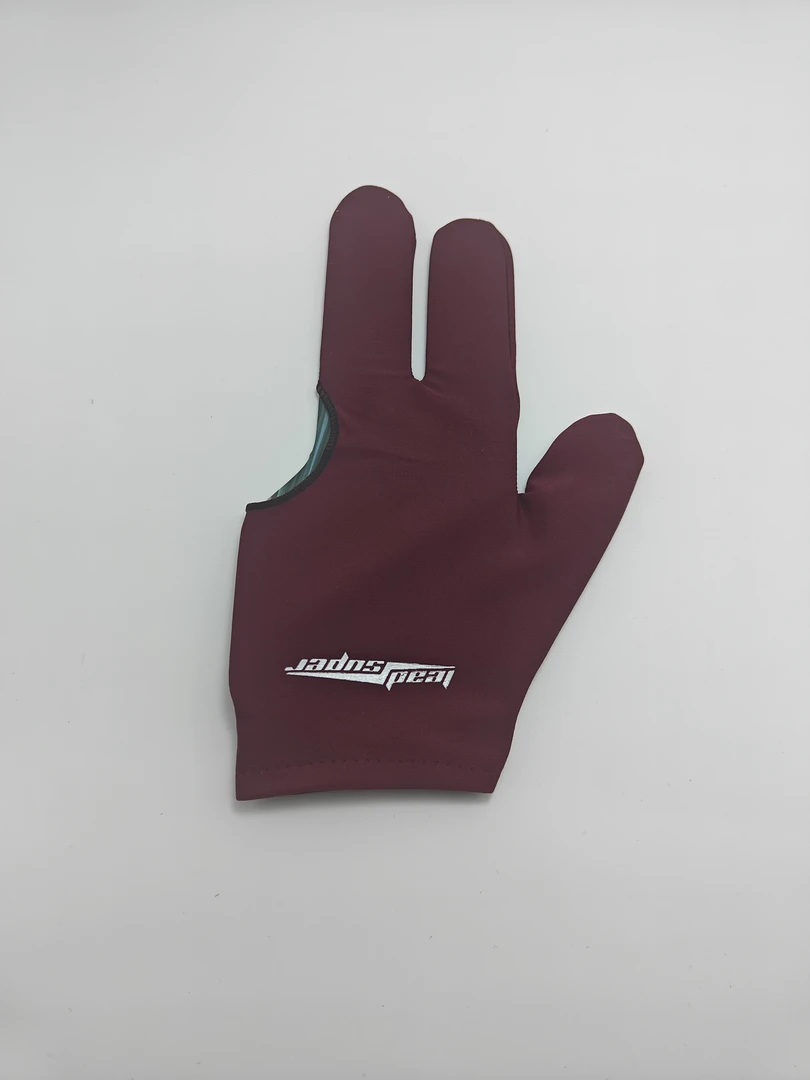 酒红浅蓝职业台球专用三指手套丝滑轻薄透气耐磨防滑可水洗