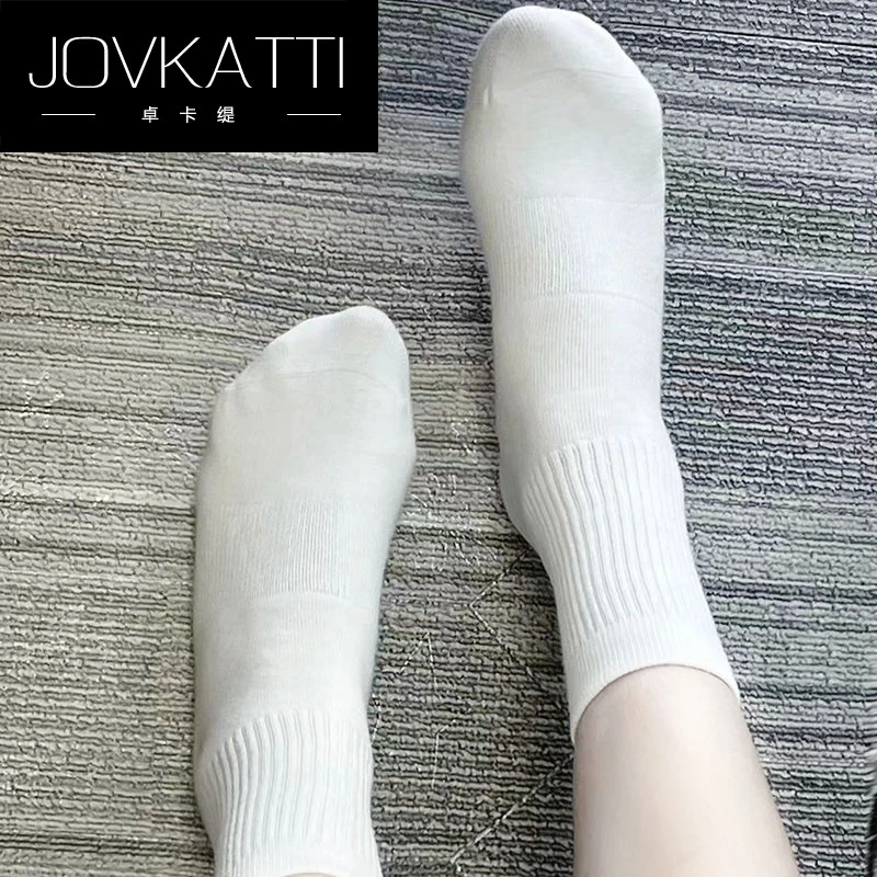 2025新款爆款白色防臭女士袜子女款中筒吸汗针织舒适女袜四季通用