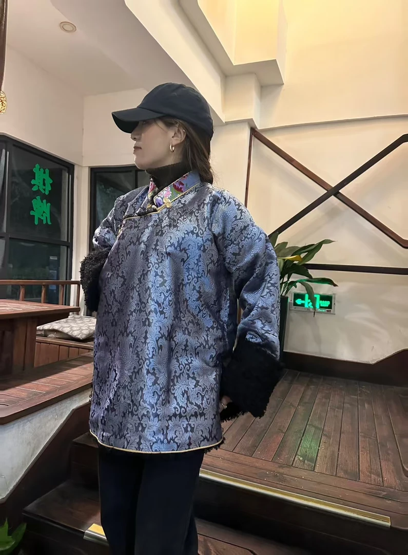 精品加绒手工模本外套