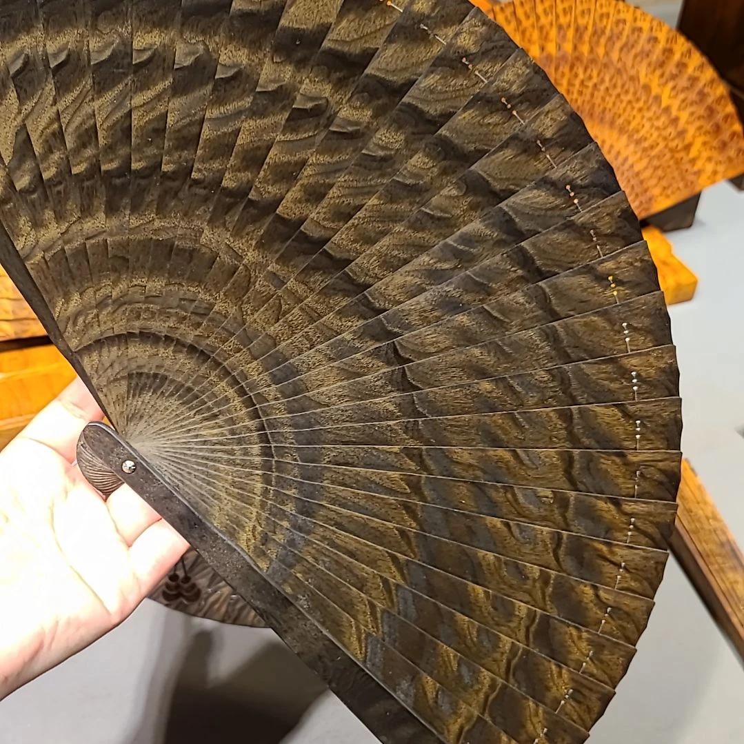 扇子21小叶桢楠金丝楠木苏扇