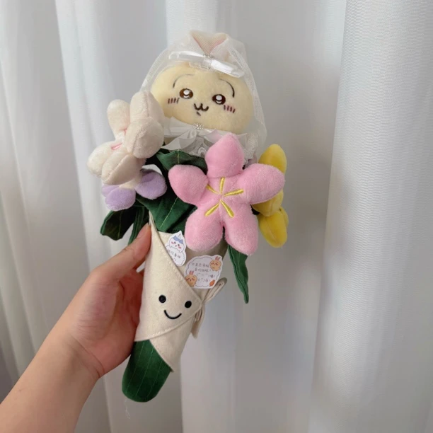 花束DIY手作款公仔挂件<不含公仔 公仔可直播自行挑选>