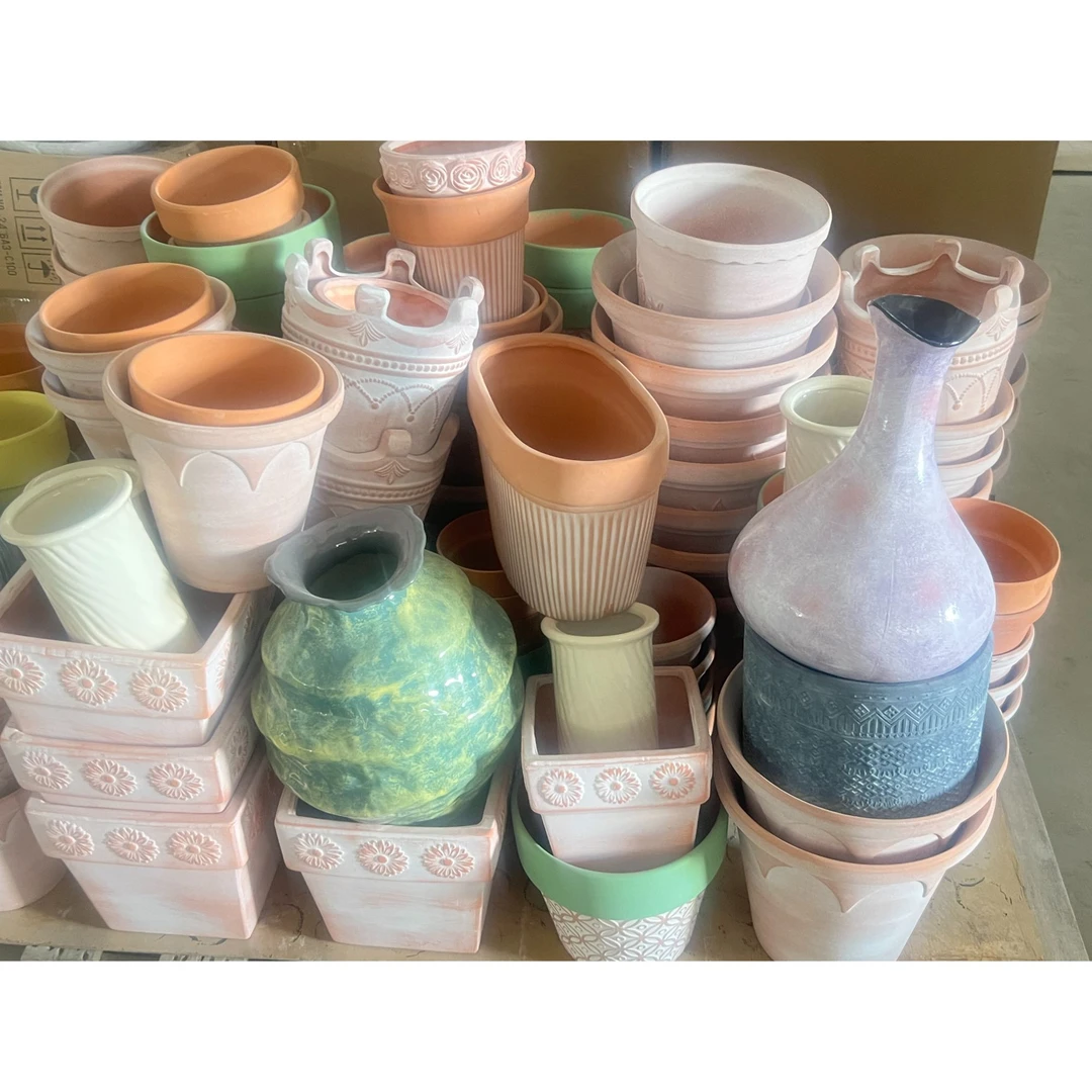 花瓶花盆高温陶瓷产品随机一个