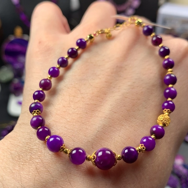 苏纪石（舒俱来）18K金镶嵌手链