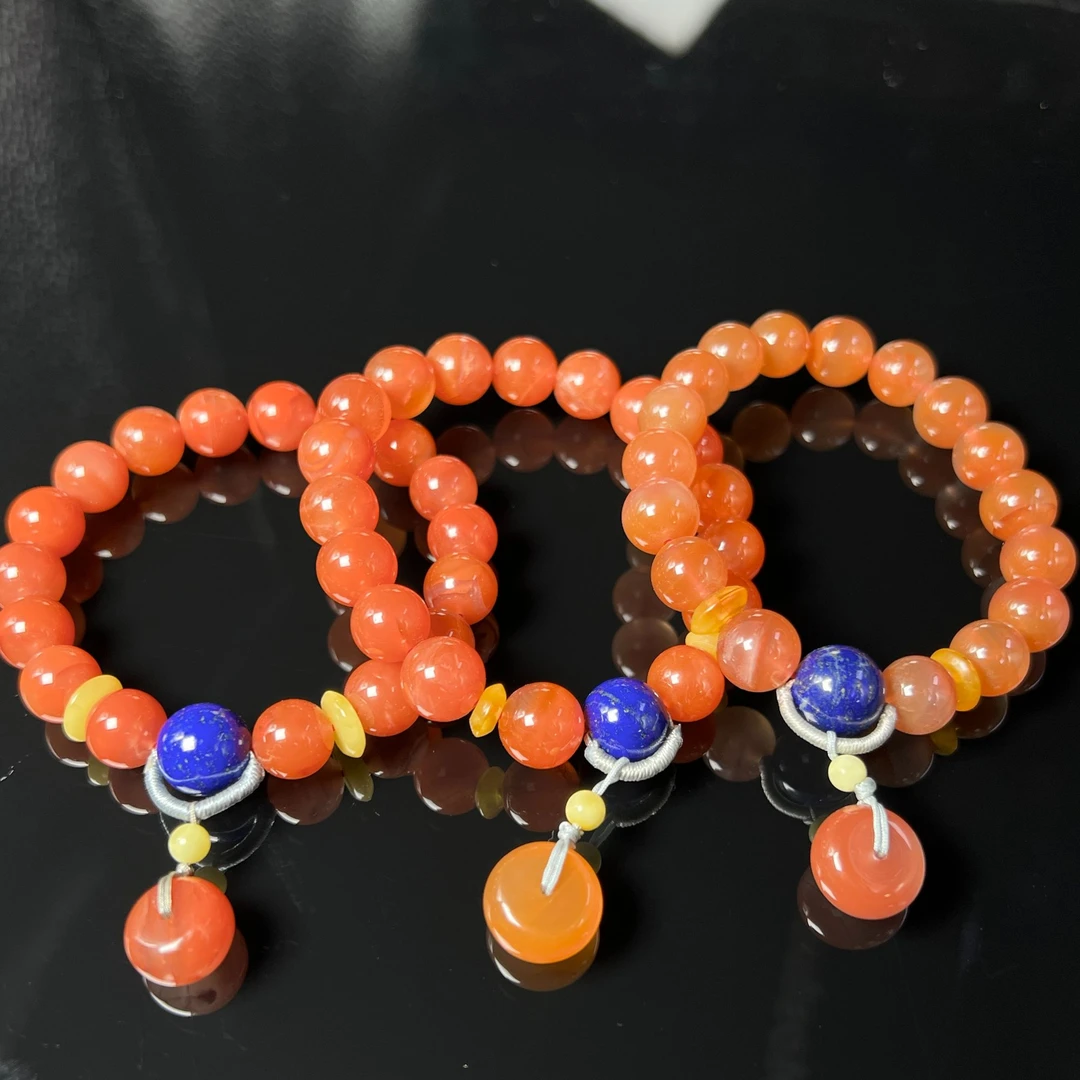 【老郑家】南红玛瑙DIY手串 约10mm+（多样性发1件）LHB014