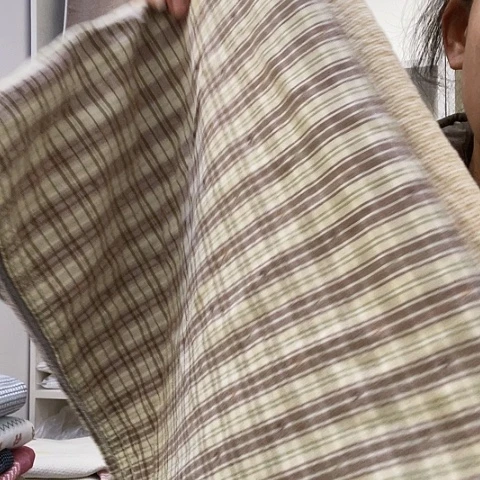 棉微瑕枕巾一对纱布