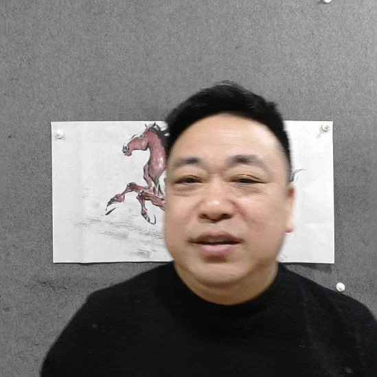 国画水墨写意马图八骏