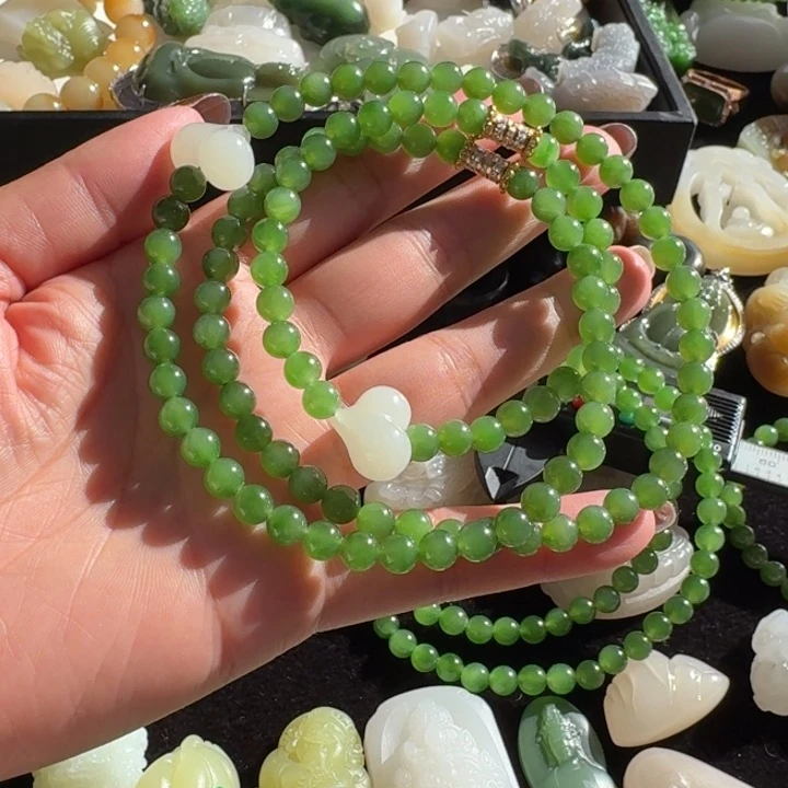 和田玉未镶嵌颈饰卡6