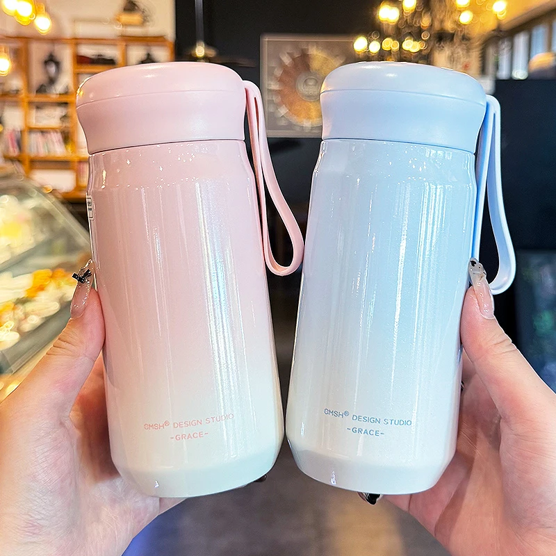 316不锈钢保温杯女生高颜值泡茶杯2025新款儿童学生上学冬季水壶