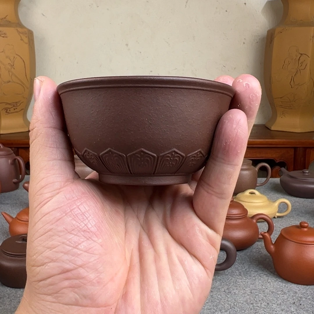 杯子 紫砂杯 紫泥