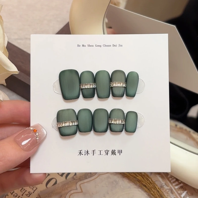 【绿宝石】——禾沐手工穿戴甲