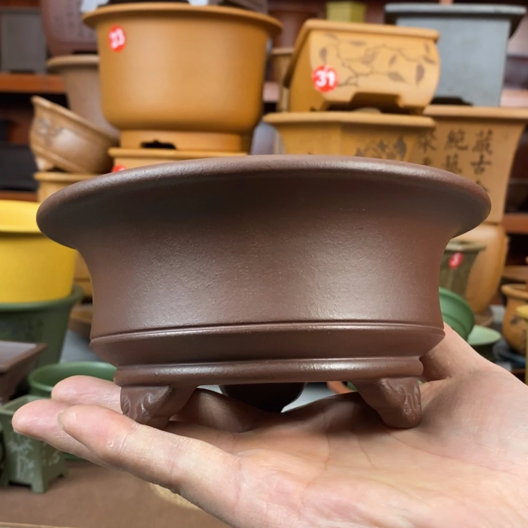 紫砂花盆盆景花盆小