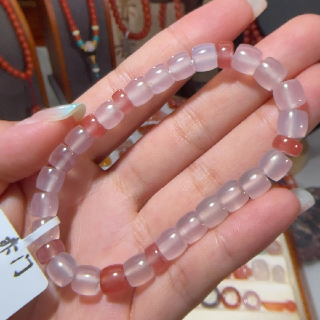 玛瑙/玉髓中洞子单圈7.3mm未镶嵌