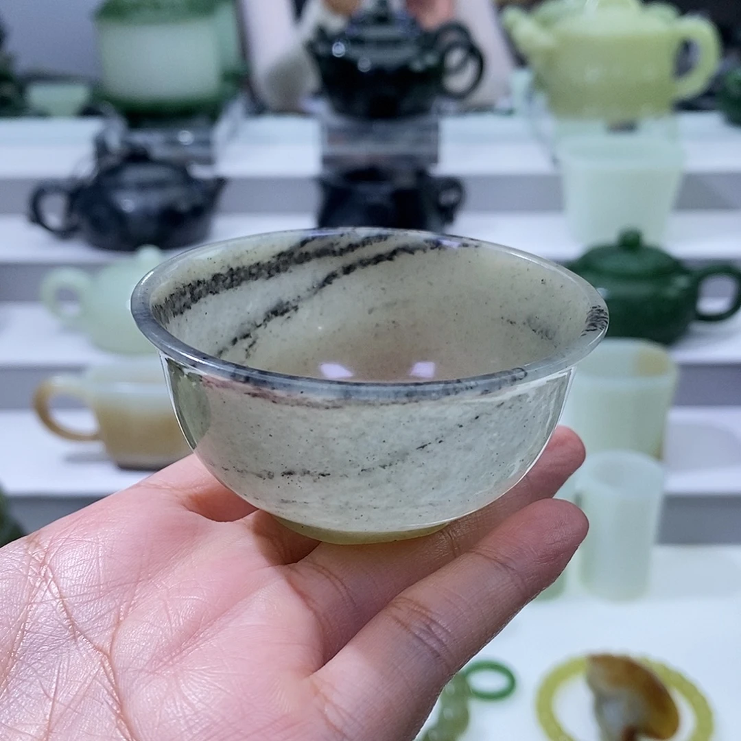 洋***芋和田玉未镶嵌挂件杯子