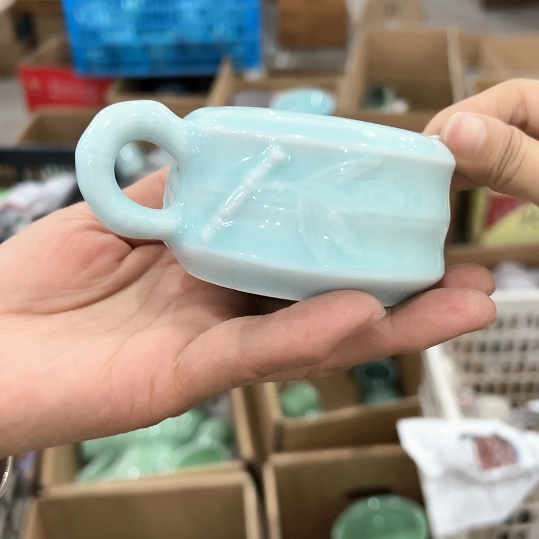 龙泉云间青瓷小米茶器