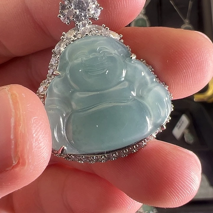 颈饰未镶嵌翡翠天然翡翠