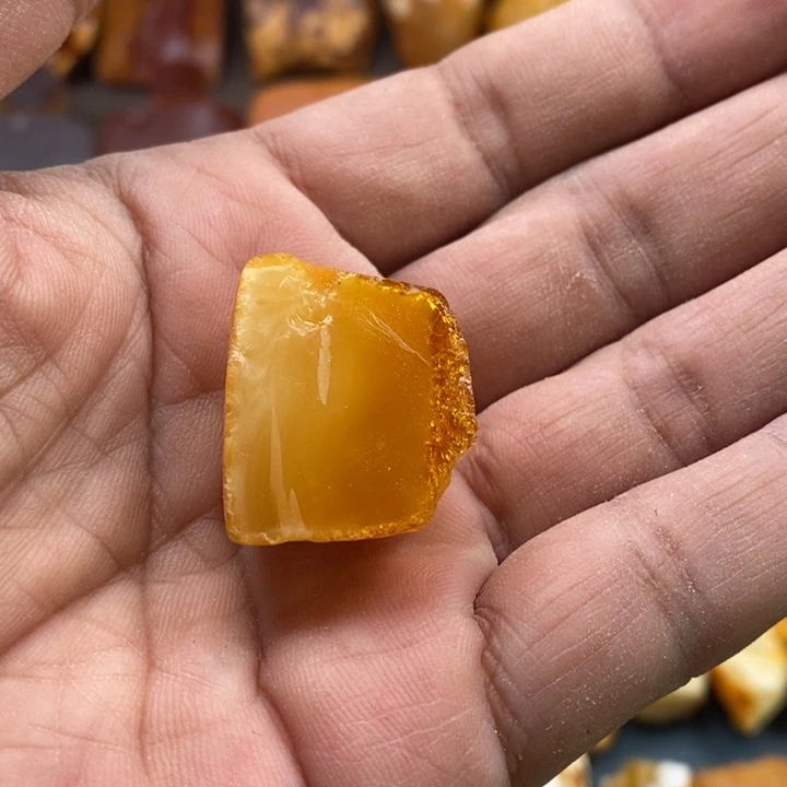 定制琥珀未镶嵌双****7天然蜜蜡原石石