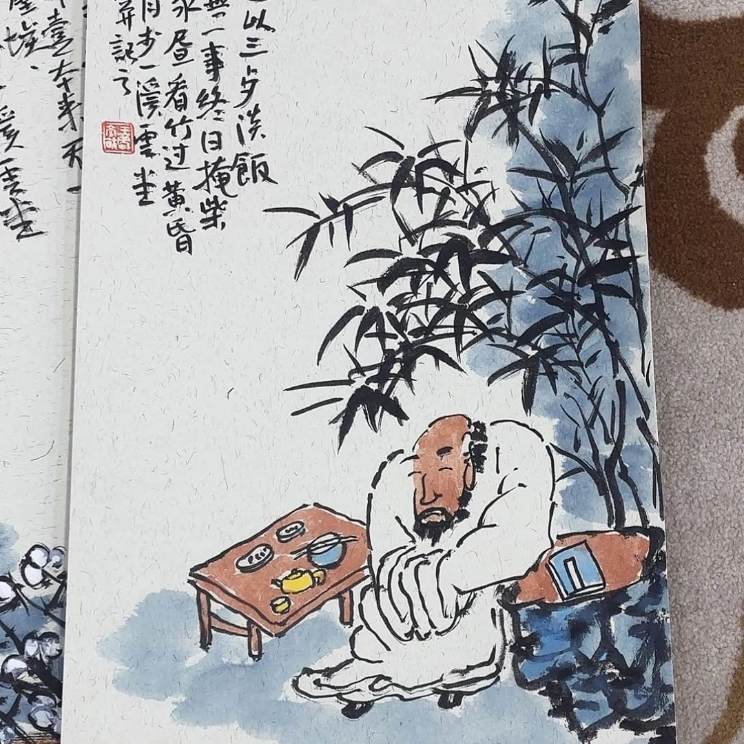 一***生油画王庆亮卡纸作品艺