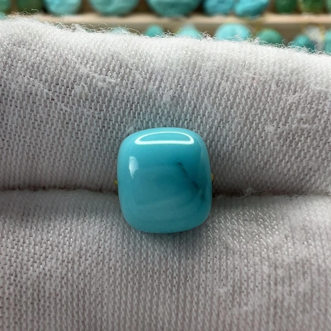 未镶嵌绿松石老型珠 9x8mm