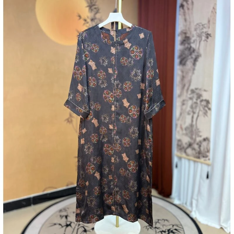 189高端定制时尚气质特色连衣裙女