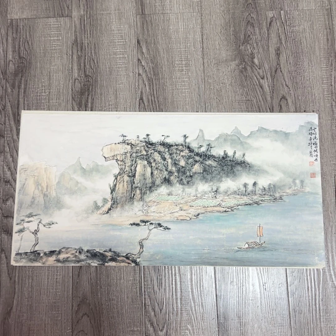 国画梁连辉山水精品26✖️58