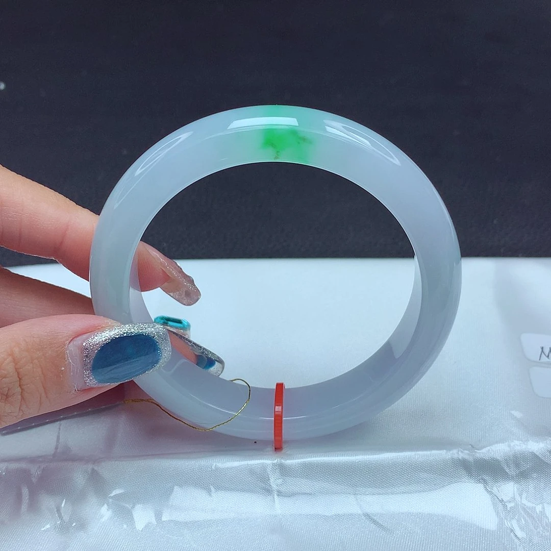 未镶嵌手镯翡翠57圈864