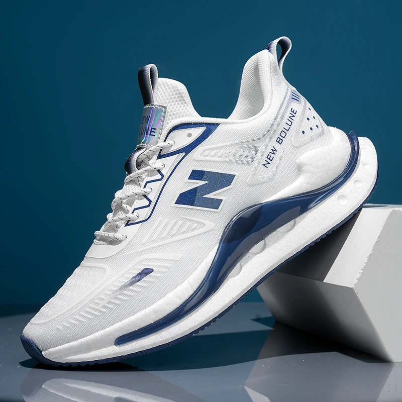 NEW BOLUNE/新百伦新款男鞋轻便透气运动鞋男软底情侣款跑步鞋