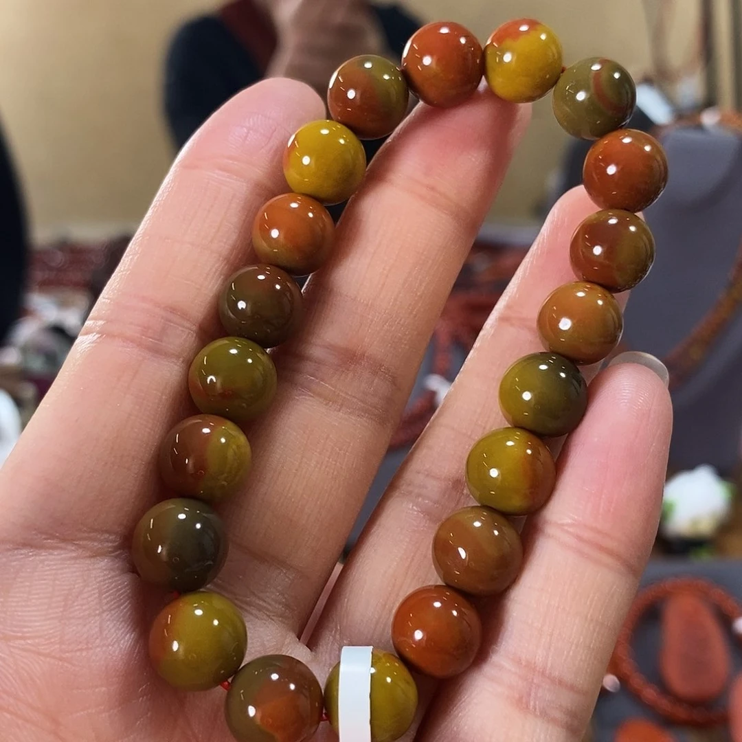 未镶嵌单圈9.5m m原矿南红玛瑙