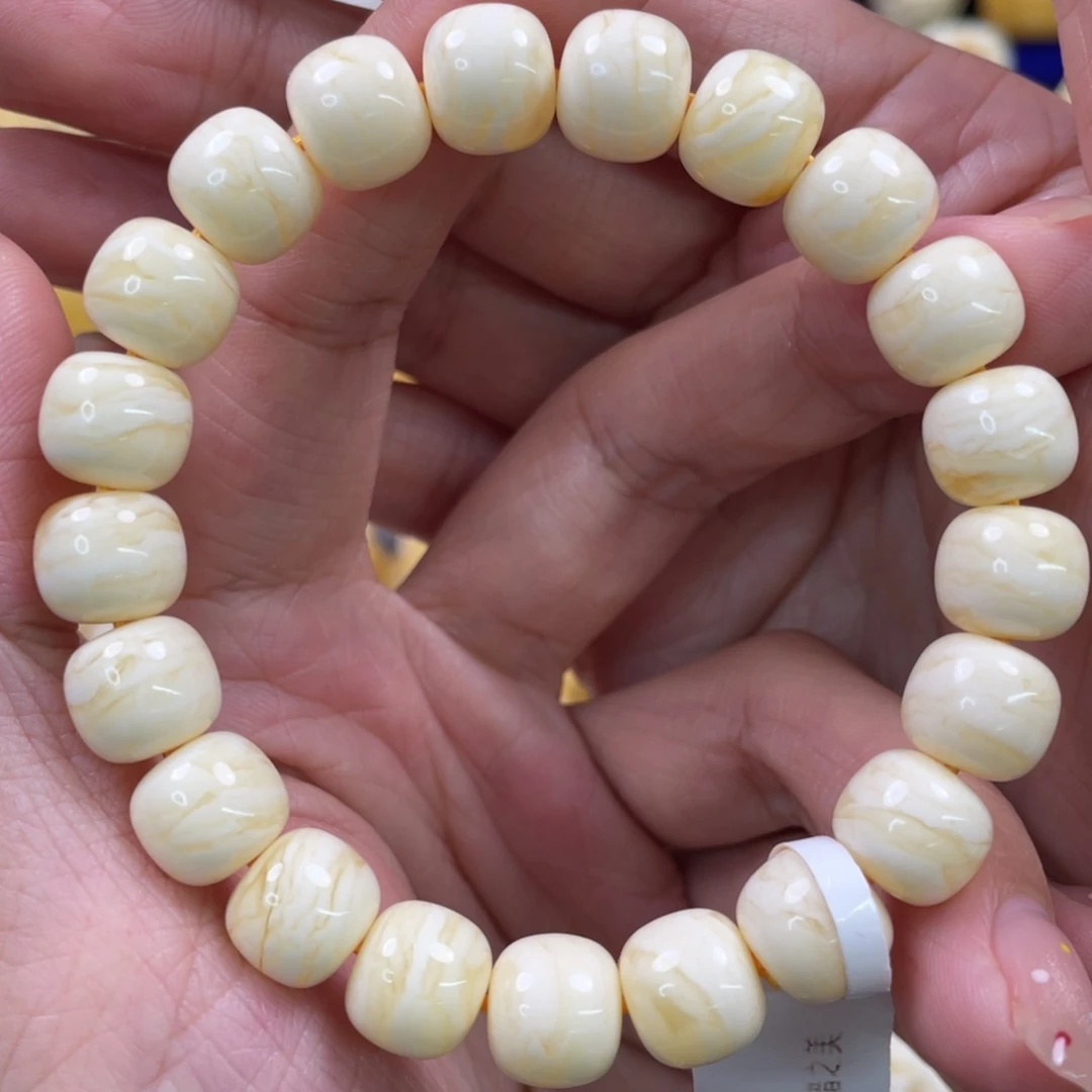 蜜蜡未镶嵌裸石琥珀蜜蜡手串卡10mm