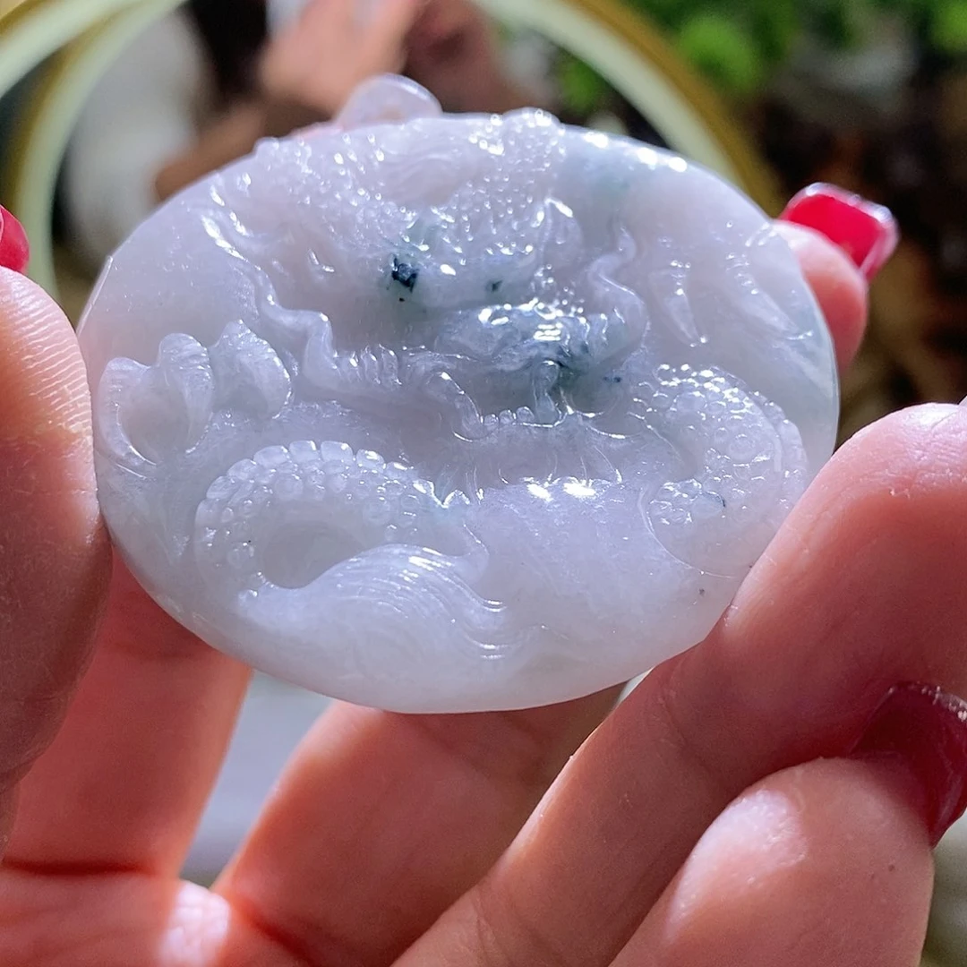 【闪购商品】翡翠颈饰未镶嵌龙牌