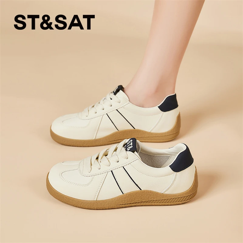 星期六复古德训鞋女士2025新款夏季百搭运动鞋轻便板鞋拼色休闲鞋