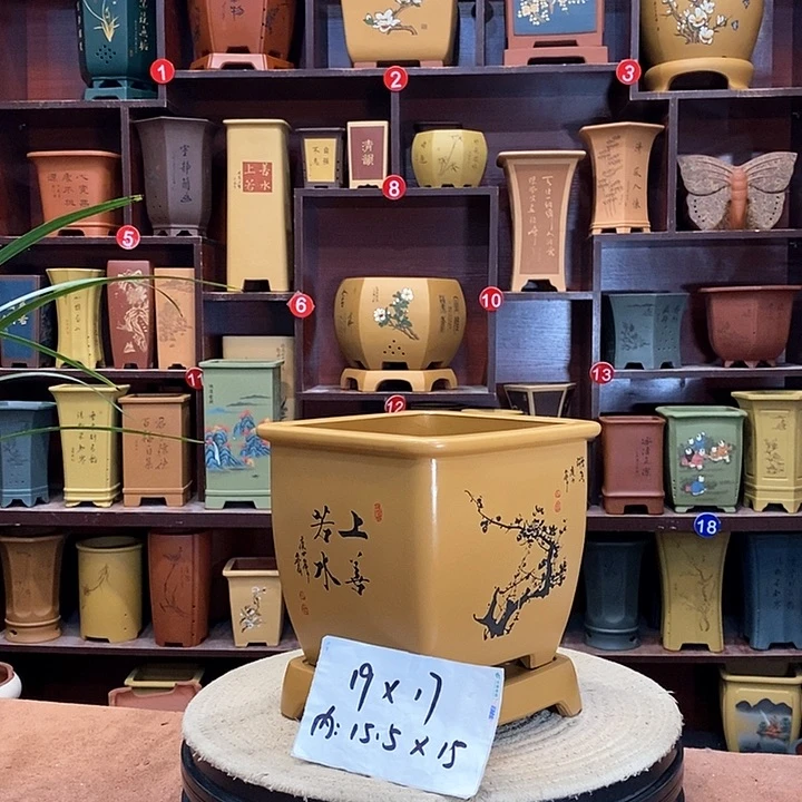 紫砂花盆紫砂花盆