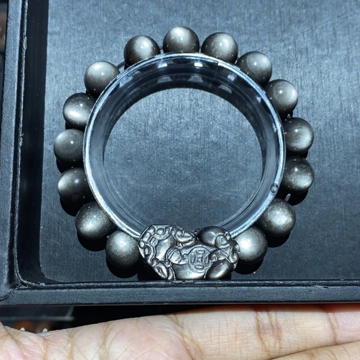 黑曜岩手链未镶嵌L*.